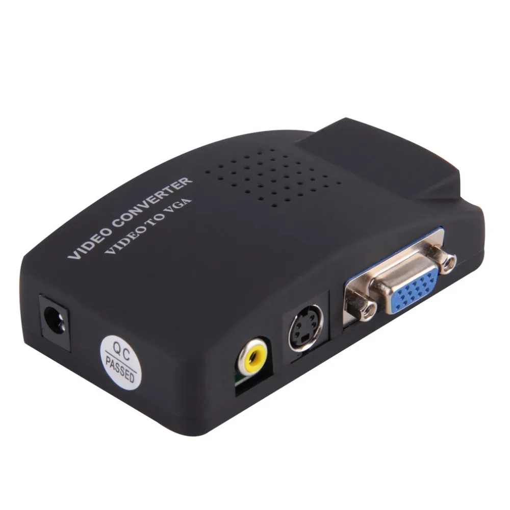 ПК ноутбук композитный видео ТВ RCA s AV в VGA LCD Выход конвертер адаптер