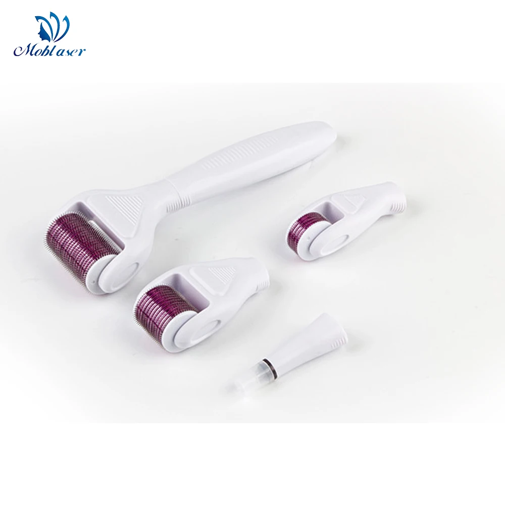Derma роликовая система Microneedle комплект для лица корпус 0,25 мм титановая Замена Dermaroller Avec Micro Aiguilles Agulha Прямая