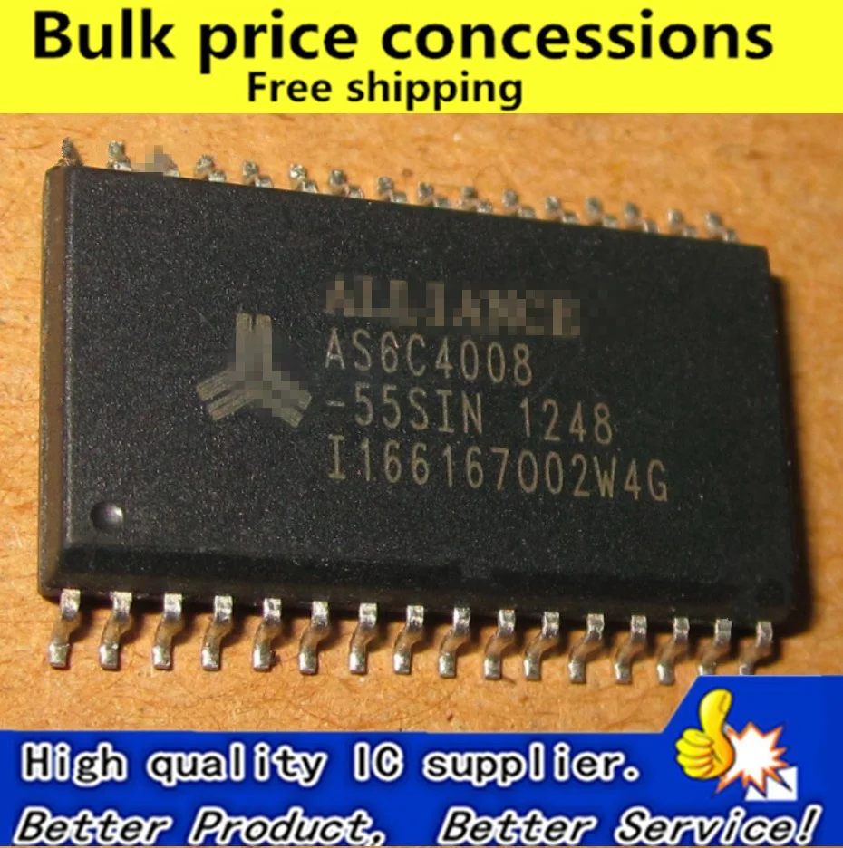 

Free Shipping 5pcs AS6C4008-55SIN AS6C4008-55SINTR AS6C4008 SOP32