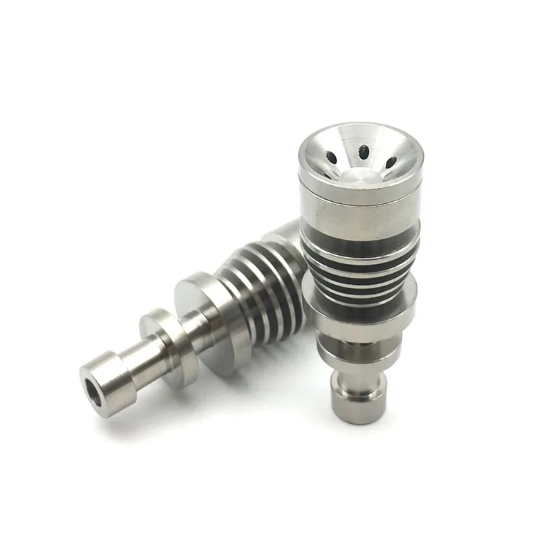 

10Pcs Titanium Nail 6 in 1 Titanium GR2 Nails joint 10mm 14mm 18mm Glass bong water pipe glass pipes Universal and Convenient