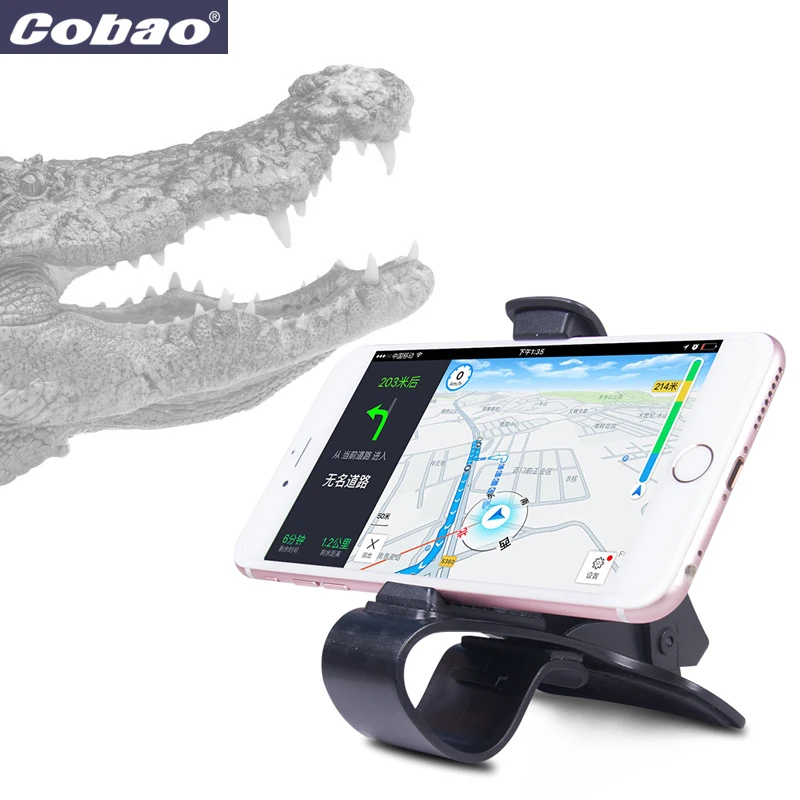 Cobao Универсальный Автомобильный держатель для телефона с крокодиловой челюстью