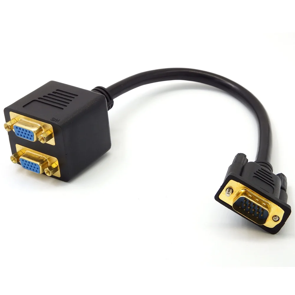 Разветвитель VGA 2 в 1 для HDMIVGA аудио преобразователь высокой четкости адаптер