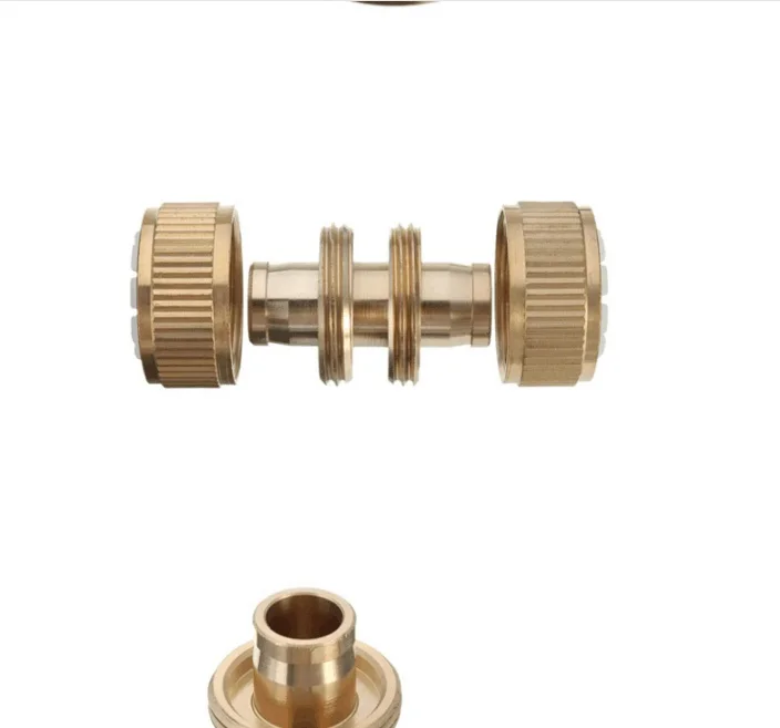 2 шт./компл. DN15 1/2 ''threaded медный садовый шланг разъем для подключения к садовый водопровод в быстроное соединение для полива Системы