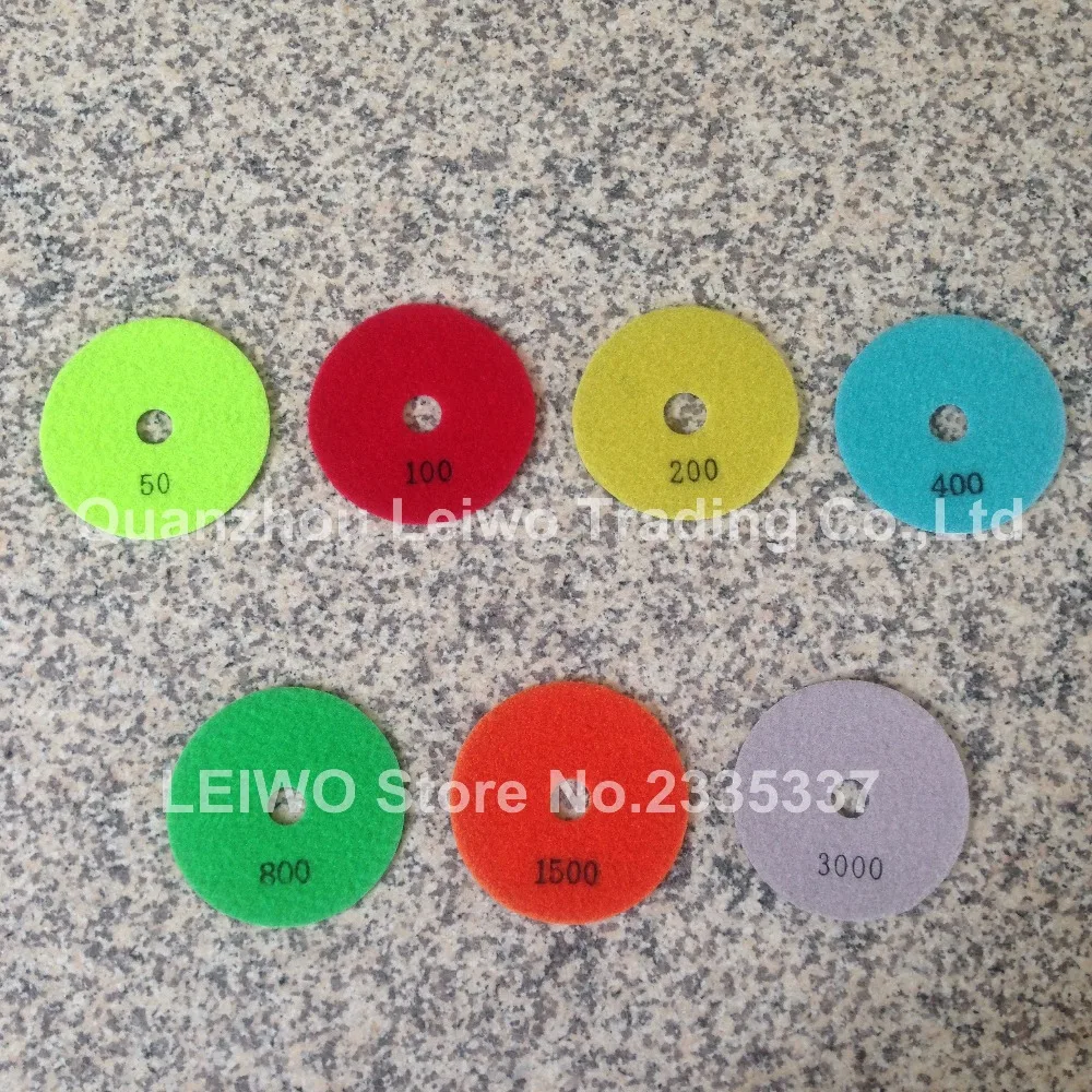 Сухой полировальный коврик 4 дюйма гранитные полировальные колодки полированные