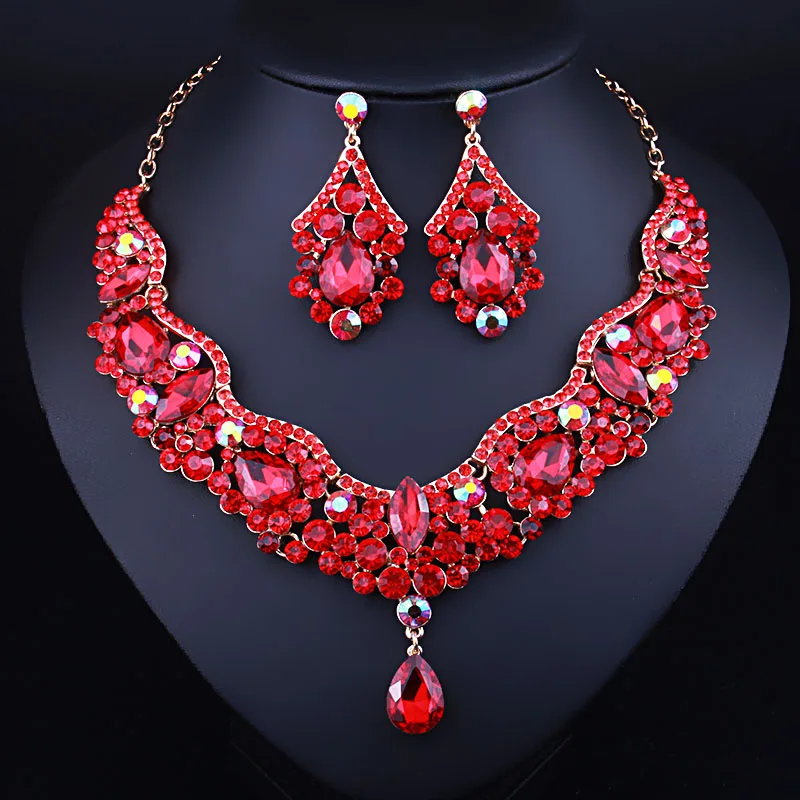 FARLENA Свадебные ювелирные изделия Высокое качество Кристалл Стразы капли воды