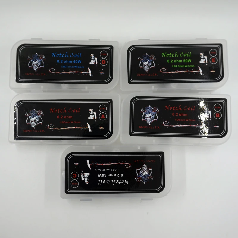 Demon Killer Prebuilt SS316L нержавеющая сталь Нотч катушка 0.2ohm провод электронагрева