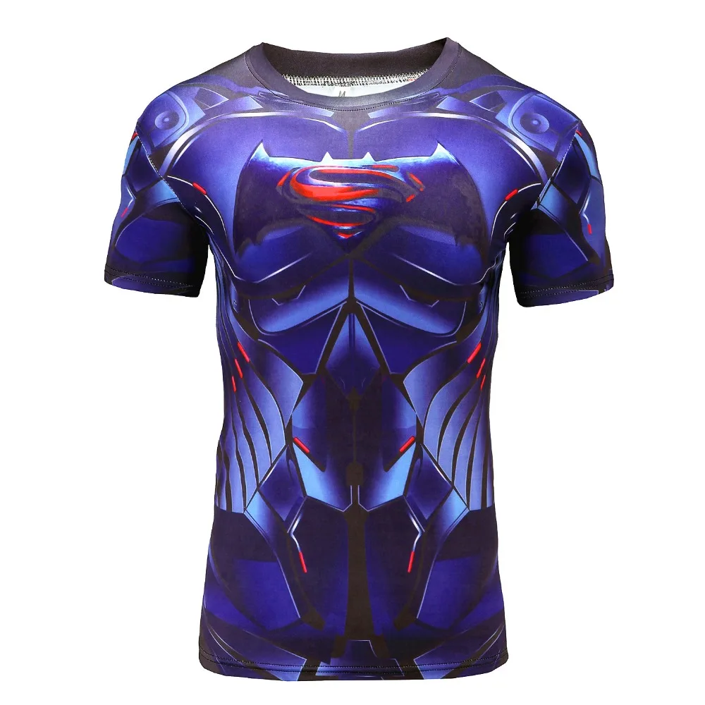 Бэтмен против Супермена мститель Альянс 3D Футболка с принтом короткий рукав