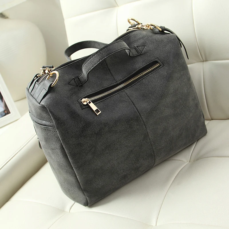 Мотоцикл мешок Suoai новый женщин сумки на ремне большой скраб пу кожаные скучный