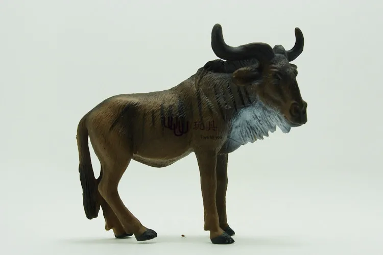 Горячие игрушки: Wildebeest (дикая дикая) Семейная модель животных детские игрушки