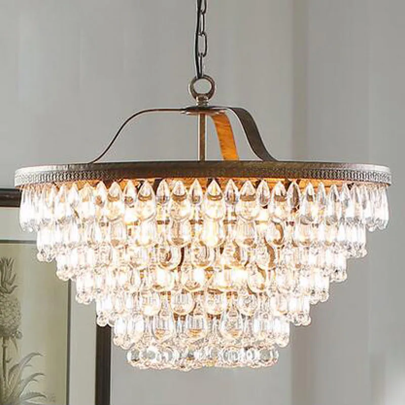 Люстра в американском стиле ретро пасторальная оригинальное светодиодное