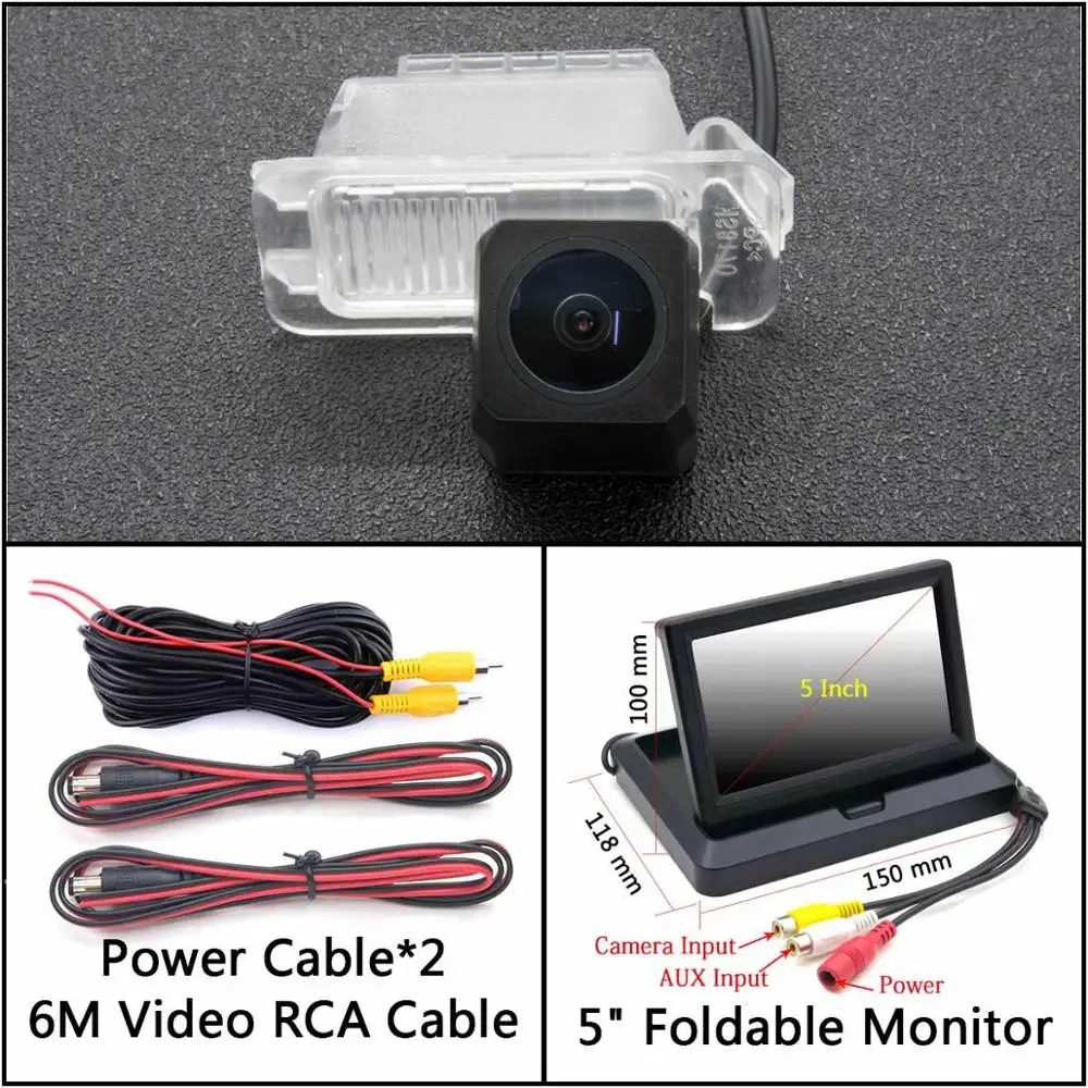 Cam N 5 inch Fold HD 1280*720 камера заднего вида для Ford Tourneo/Transit Fusion Mondeo EcoSport Galaxy Kuga S-Max Fiesta Автостоянка зеркало монитор - Название цвета: Cam N 5 inch Fold