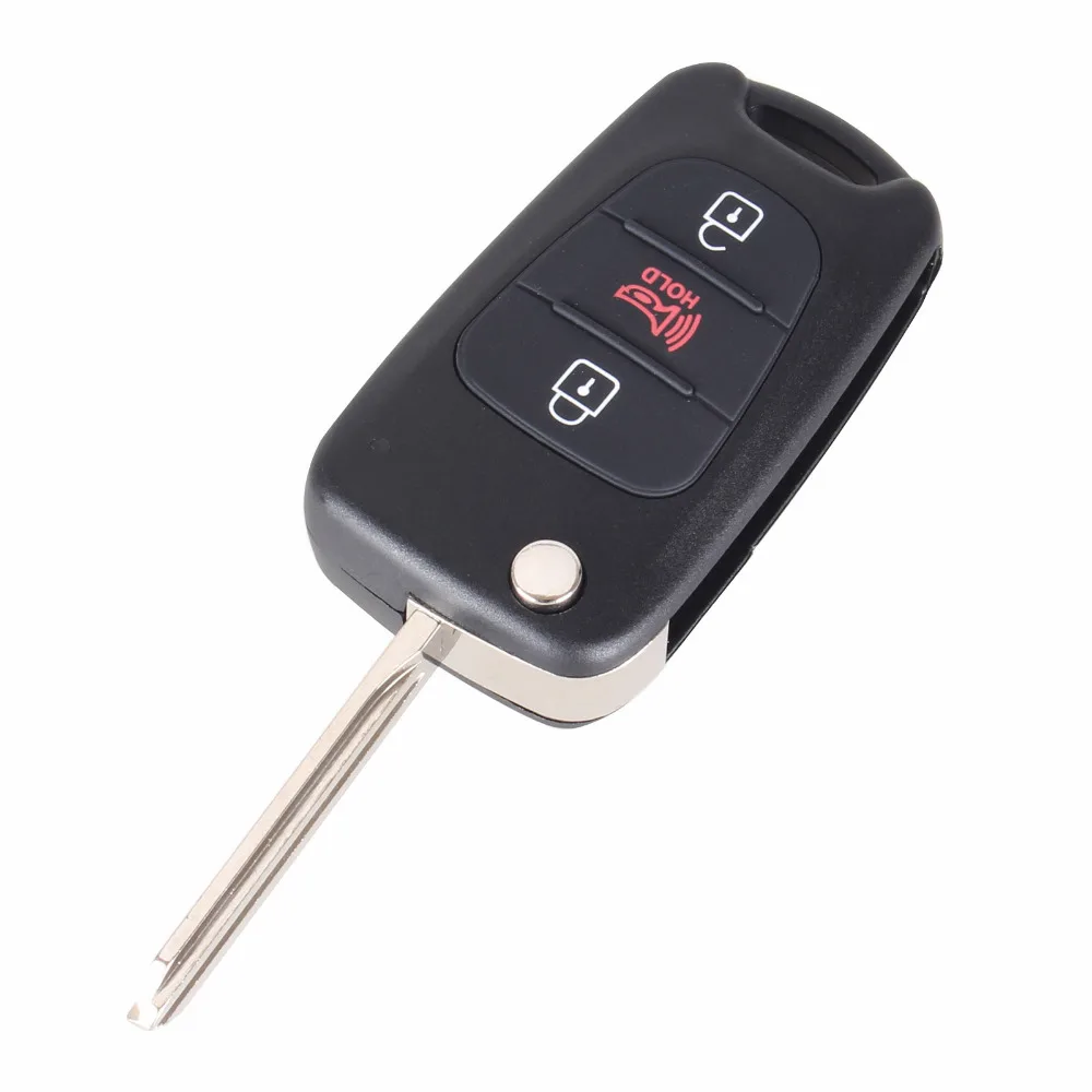 Dandkey 3 Buttons Flip Folding Remote Car Key Shell For HYUNDAI KIA SOUL Keys Blank Case Cover key shell | Автомобили и мотоциклы