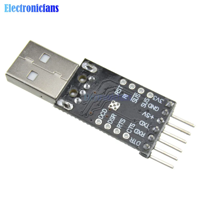 CP2102 USB 2 0 к UART TTL 6 Контактный Модуль последовательный конвертер с Dupont кабелями