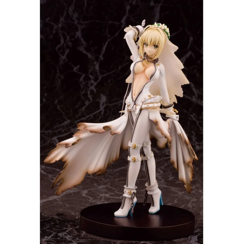 Fate Night Saber платье для свадьбы ПВХ экшн-фигурки игрушки ночная съемка Нерон Клавдий