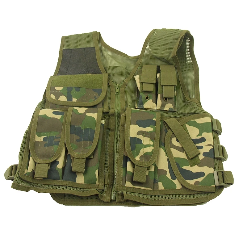 Военный Охотничий Жилет Molle для страйкбола пейнтбола стрельбы леса камуфляжный