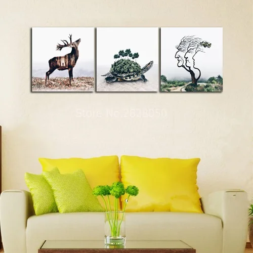 Абстрактный Декор для гостиной картина из 3 панелей|modern artwork|canvas painting3 panel |