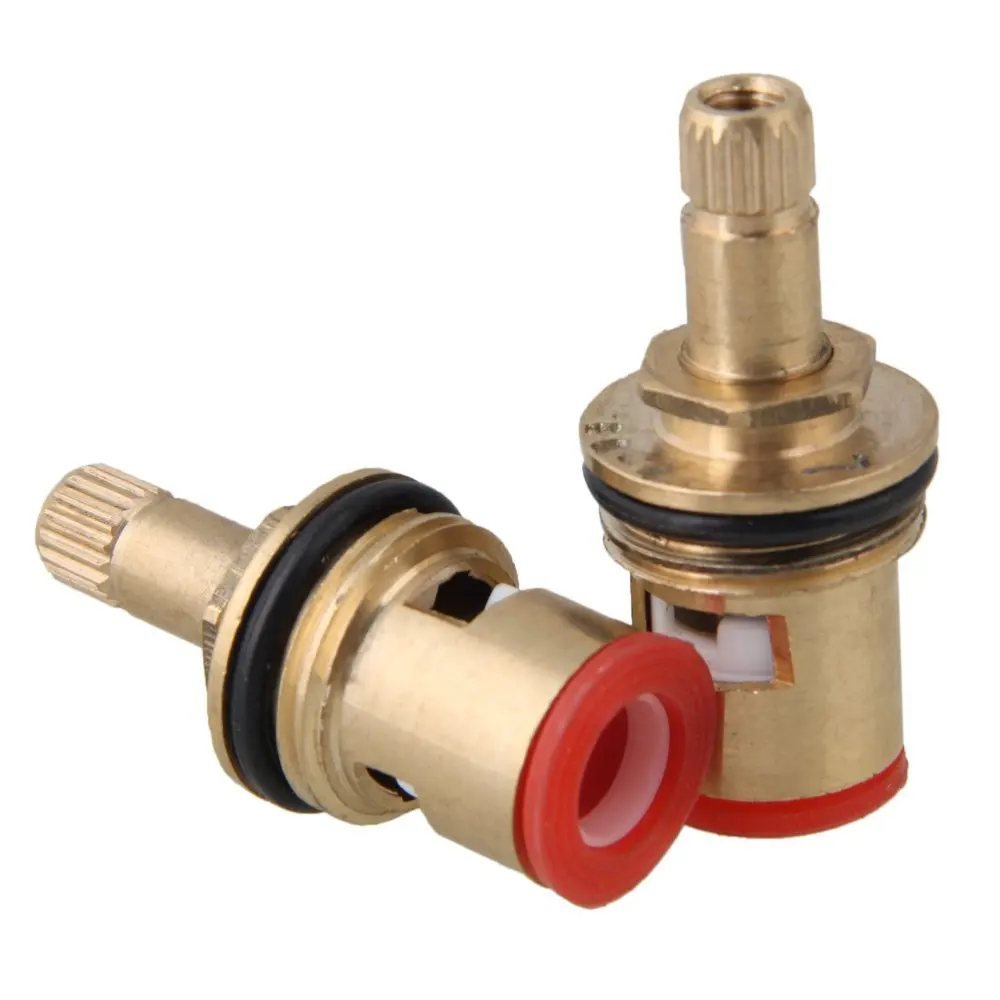 Brass Female Thread Faucet Triangle Ceramic Disc Cartridge Valve Core Tap Fittings Clockwise Hot Cold Water Replacement | Обустройство