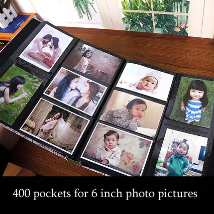 Детский 6-дюймовый фотоальбом большой емкости с мультяшной обложкой для