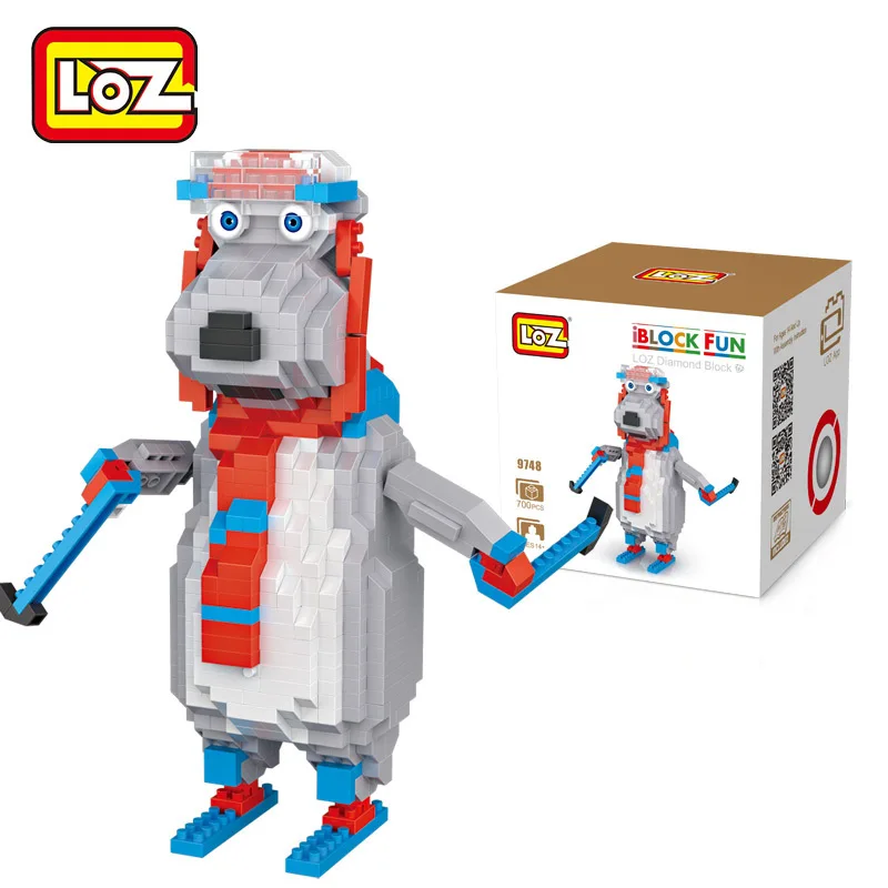 LOZ Polar Bear buliding кирпичей Конструкторы Игрушечные лошадки для детей подарок на день