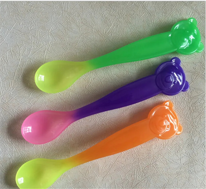 1 шт. детская Термочувствительная ложка 15 х3 5 см|spoon baby|baby kids spoonbaby spoon |