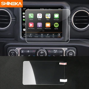 shineka nanofilm 7 8 inch gps navigation screen protector sticker interior accessories fit for jeep wrangler jl 2018car styling free global shipping