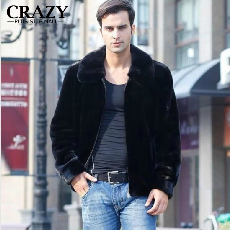 

Новые зимние размера плюс Для мужчин из вельвета с отделкой под куницу комплект-обманка Искусственный мех пальто с капюшоном для девочек