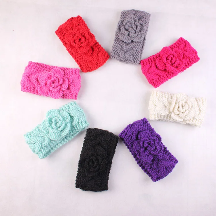 Детская вязаная повязка на голову 3 шт./лот|headband leaf|baby headband bowsheadbands for infants and toddlers |