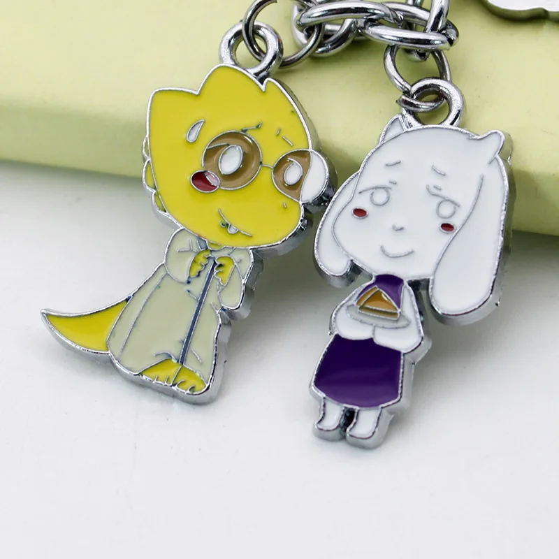 Новый дизайн Undertale Sans Papyrus Frisk Toriel Alphys Мультяшные Металлические Подвески Брелок