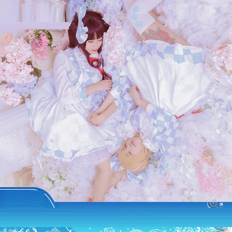 Карнавальный костюм KINOMOTO SAKURA DAI DOUJI TOMOYO с прозрачной картой белое платье в стиле