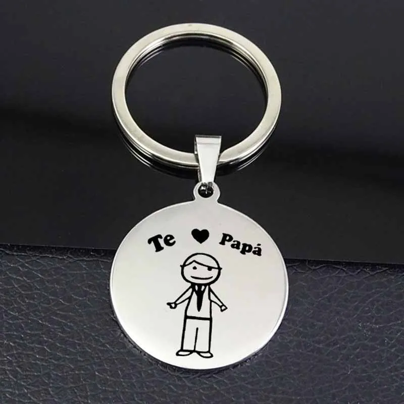 YGLCJ I Love You Father брелок 2020 горячая Распродажа круглый кулон из нержавеющей стали для