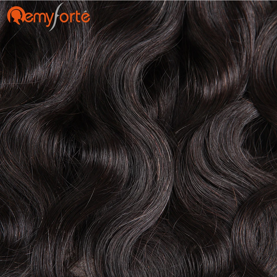 Remy Forte волосы от 10 до 30 дюймов Волнистые Бразильские объемные человеческие для