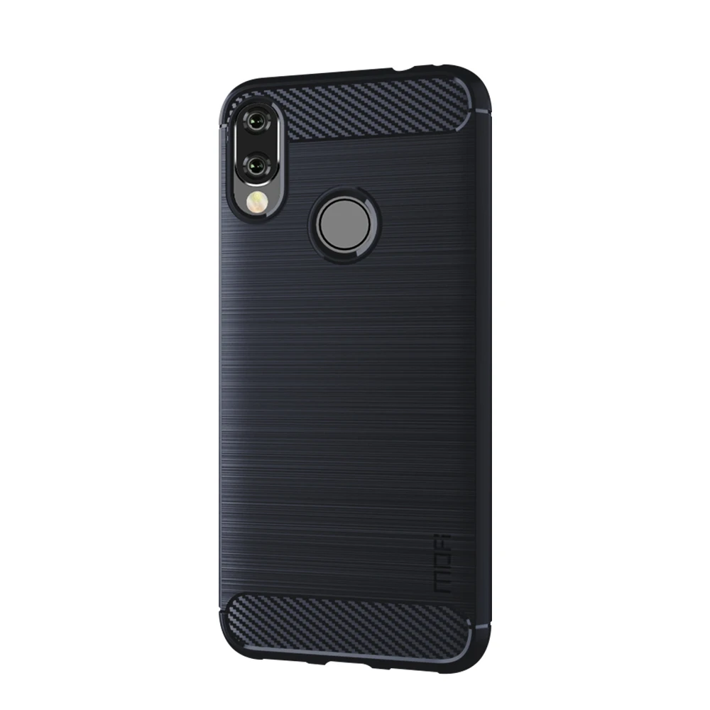 Темно-синий Чехол MOFi для Xiaomi Redmi Note 7, роскошный мягкий чехол из ТПУ, силиконовый чехол для телефона s, задняя крышка для Xiaomi Redmi Note 7 - Цвет: Темно-синий