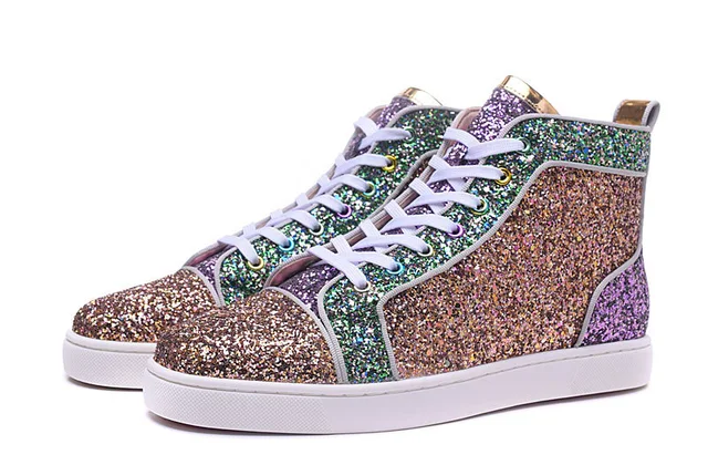 Red Bottom Sneakers For Men Women Red 