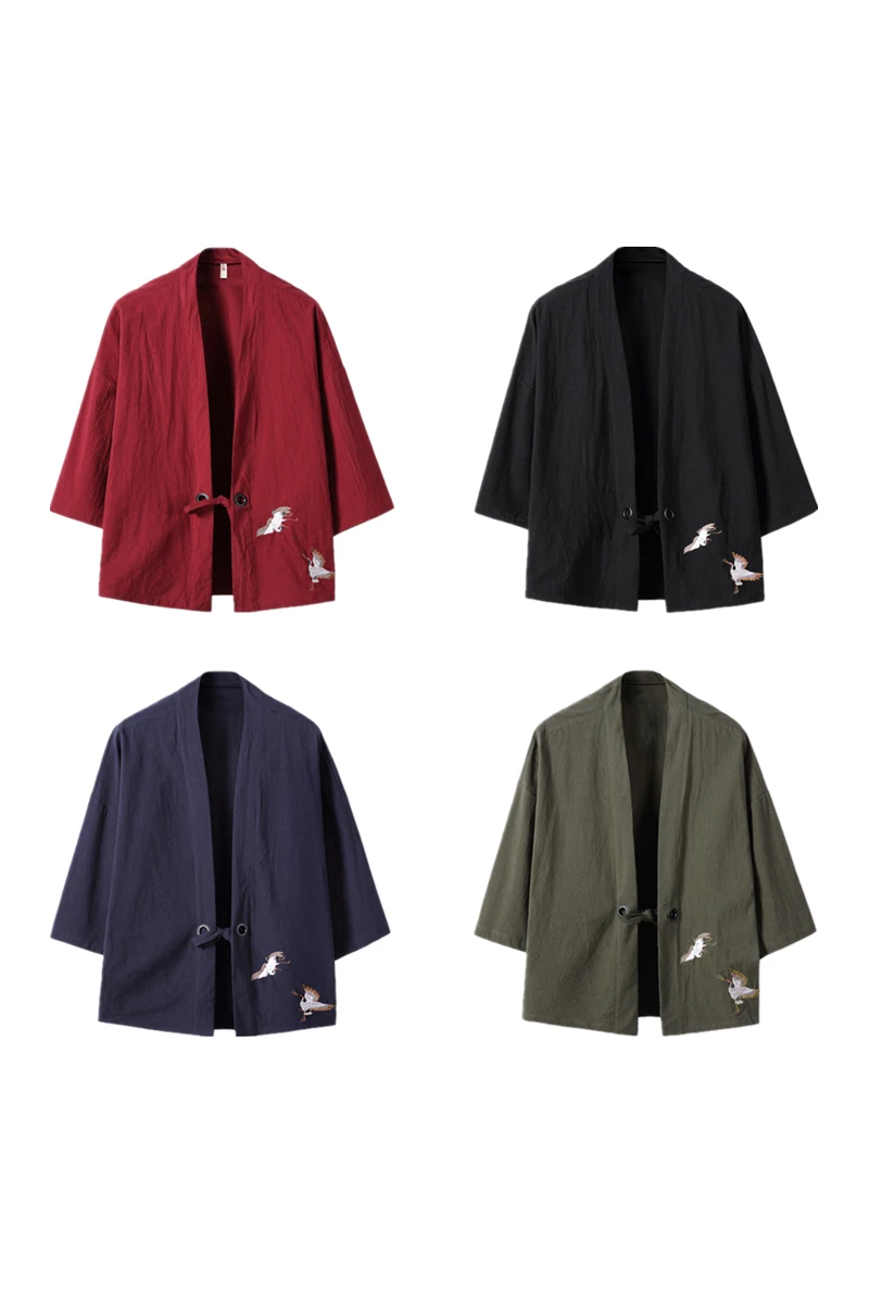

Mens high quality kimono japanese clothes streetwear fashion casual west kimonos jackets harajuku japan style cardigan outwear