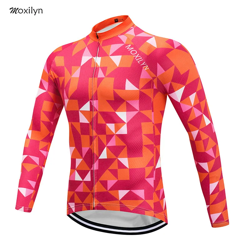 

Moxilyn 2019 Cycling Jersey MTB Man Women Maillot Ciclismo Hombre Summer Cycling Clothing Man Bike Jersey Long Sleeve Fleece