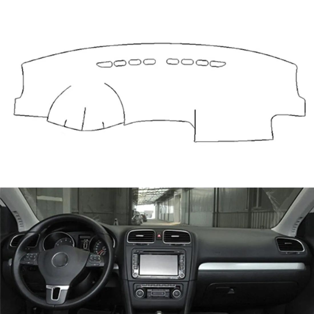 Dongzhen подходит для VW Golf 6 GIT 2010 2013 авто приборная панель Крышка Избегайте