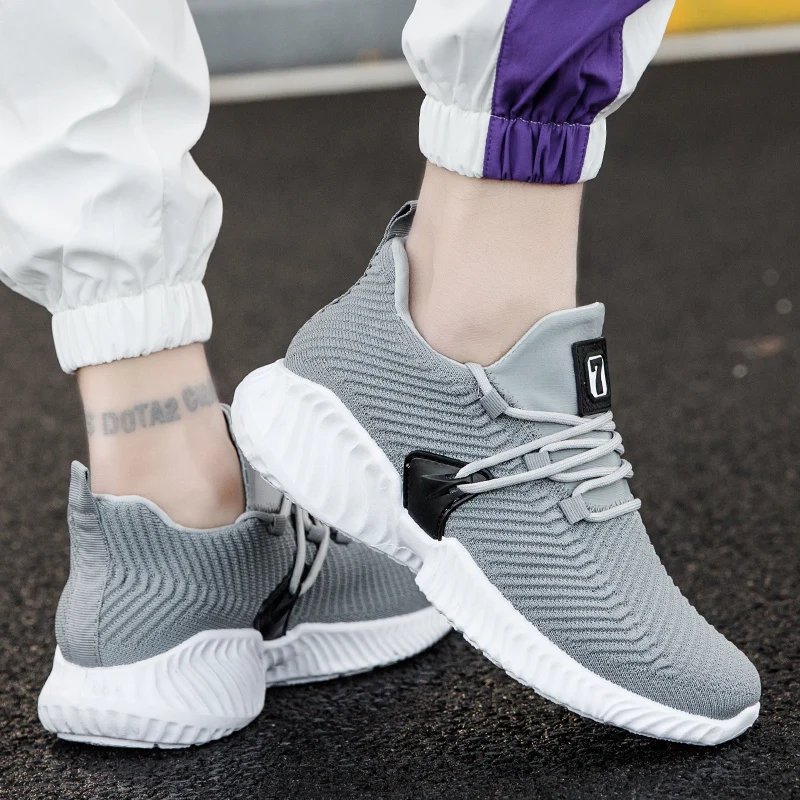 GUDERIAN Breathable Sneakers For Men Krasovki Comfortable Casual Shoes Men Lace-Up Male Shoes Adult Footwear Zapatilla Hombre