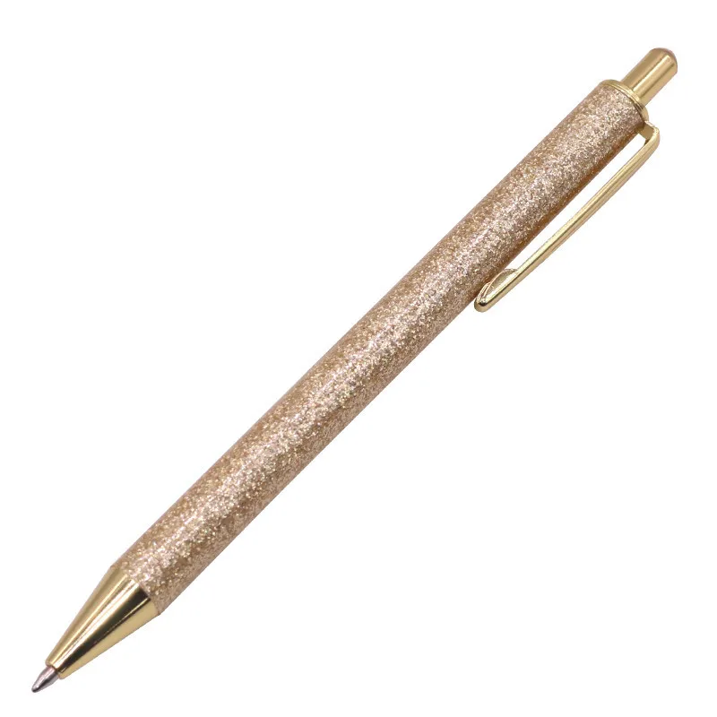 1 pcs Gold 1 шт./лот Роскошные блестящие туфли с украшением в виде кристаллов ручка креативный металлический подпись ручка usb флэш-ручка для подарка офисные канцтовары, шариковая ручка, ручка легко записи - Цвет: 1 pcs Gold
