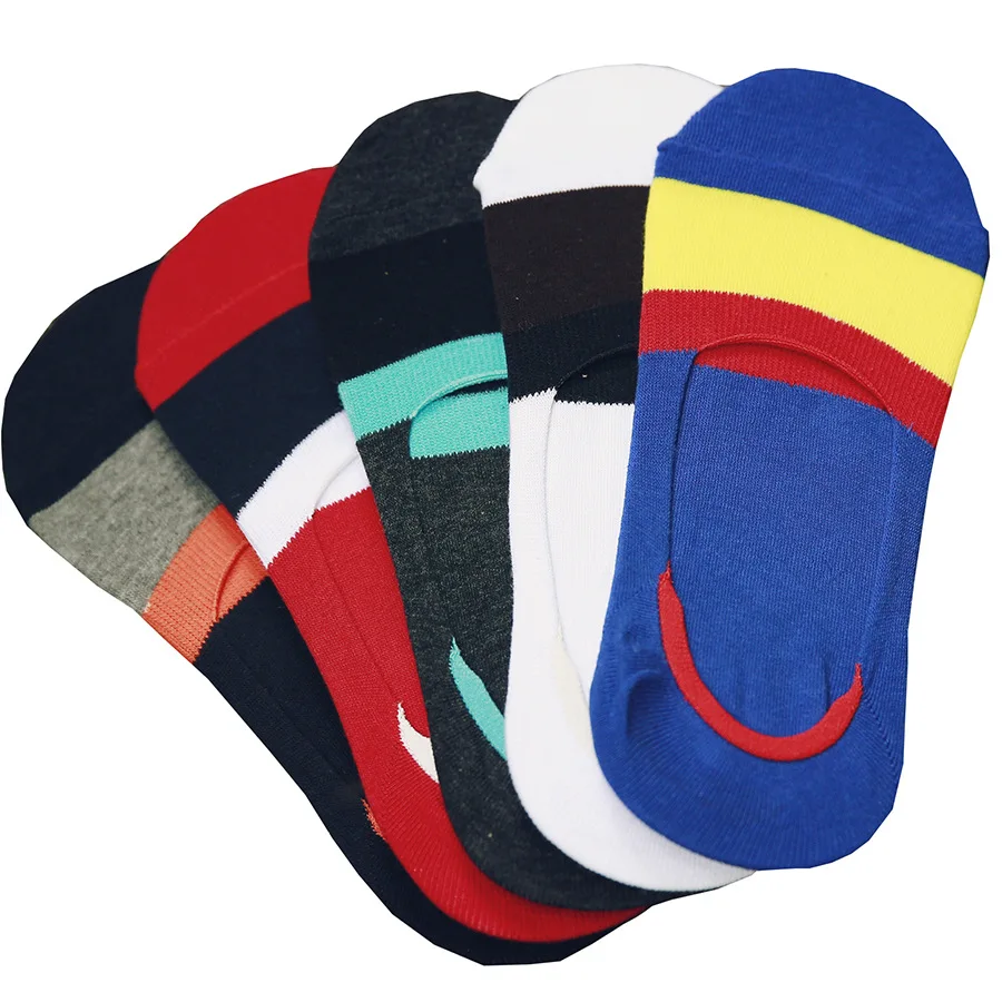 10 Пар/лот Силиконовый невидимый дышащая носки хлопчатобумажные скольжения