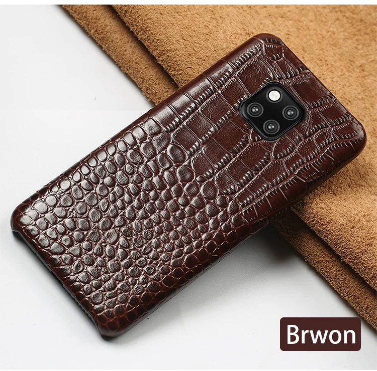 Чехол из воловьей кожи для телефона huawei mate 20 9 10 Pro P8 P9 P10 P20 Lite с текстурой крокодила для Honor 8X Max 10 7X P Smart capa