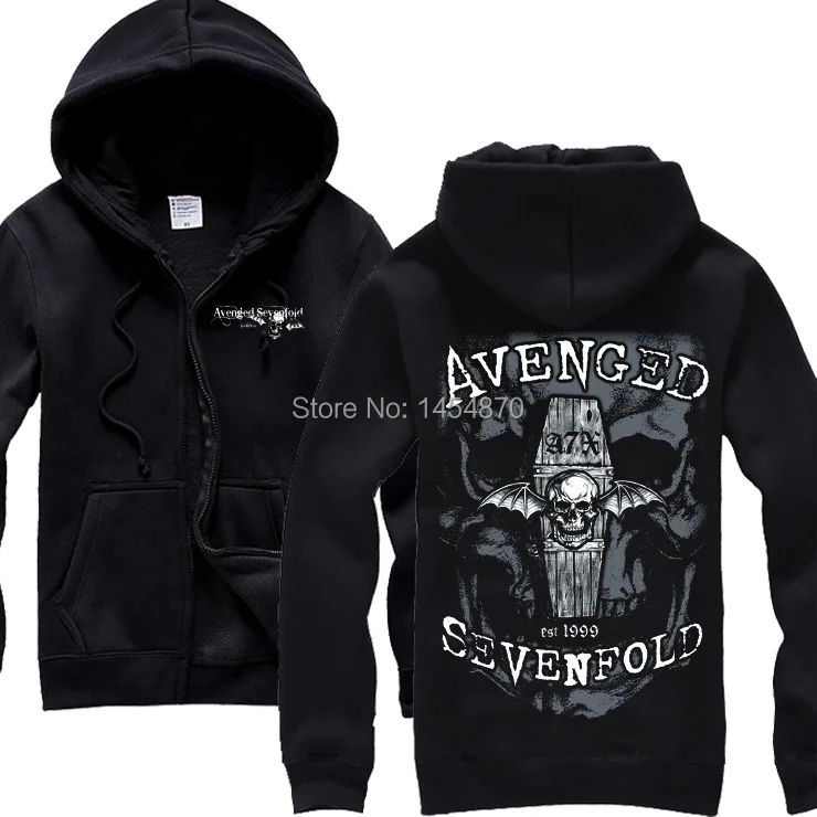 4 вида стилей Avenged Sevenfold A7X хлопок с черепом в стиле панк рок худи зимняя куртка для