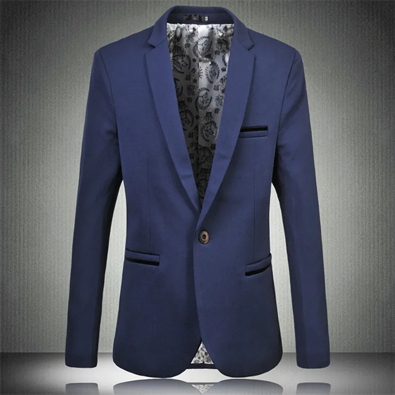 Мужской повседневный Блейзер брендовый Повседневный делового костюма большого