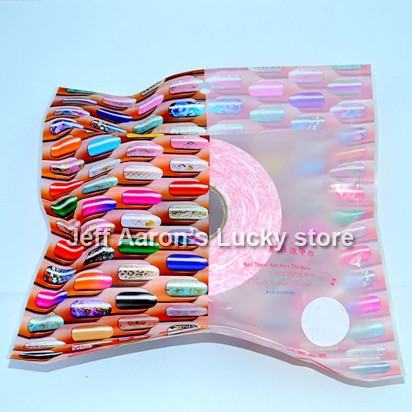 Высококачественные салфетки для дизайна ногтей Fowel удаления лака в рулоне