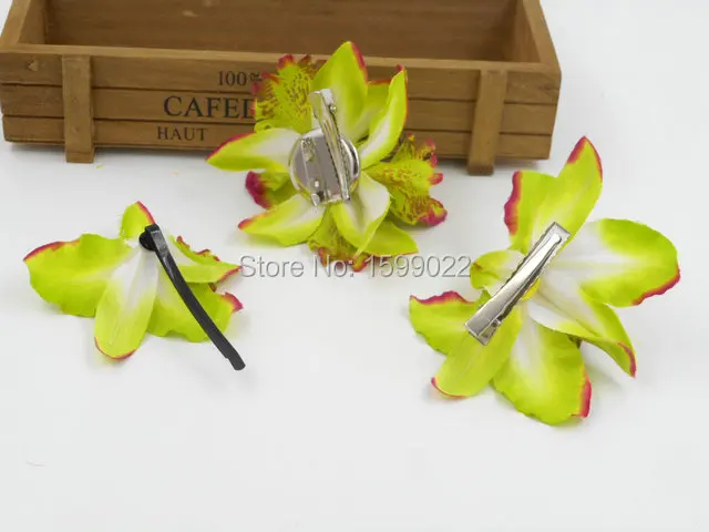 3 шт./лот пляжные аксессуары для невесты с Гавайскими синими цветами заколки