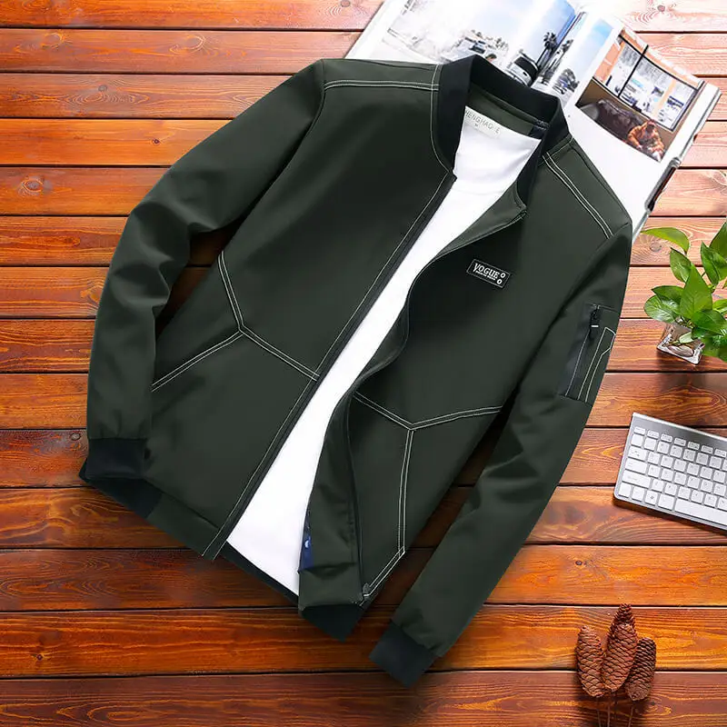 M 9XL Новый 2019 куртка Для мужчин Повседневное Бейсбол Демисезонный мода Slim Fit
