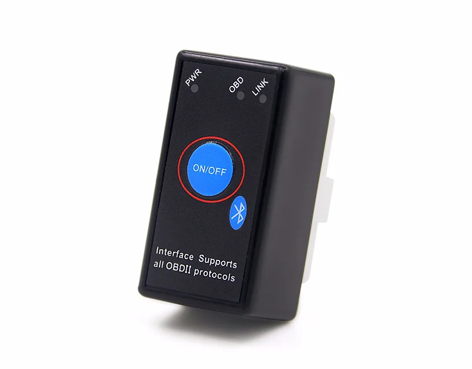 V1.5 мини ELM327 Bluetooth Мощность Переключатель ELM 327 версии 1,5 OBD2/OBDII для Android Крутящий момент Авто сканер штрих-кода