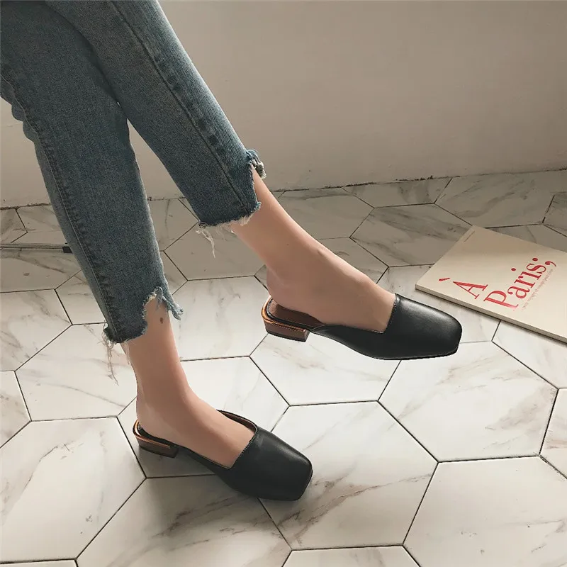 CEYANEAO обувьженские шлепанцы в горошек zapatos mujer летние модные острый носок шлёпанцы для женщин комнатные туфли на невысоком каблуке Лоферы E881