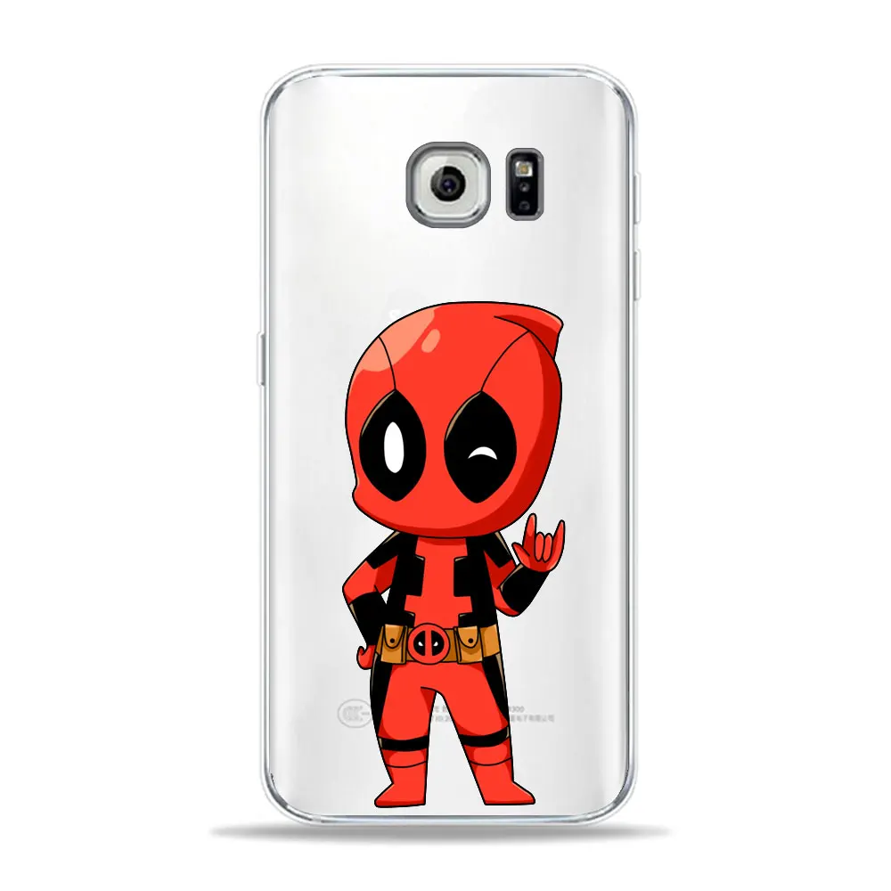TPU D1718 Забавный чехол для телефона Marvel Бэтмен Чиби Дэдпул для samsung S10 S8 S9 Plus S7 Edge A9 A6 A7 A5 TPU чехол для samsung A50 чехол - Цвет: TPU D1718