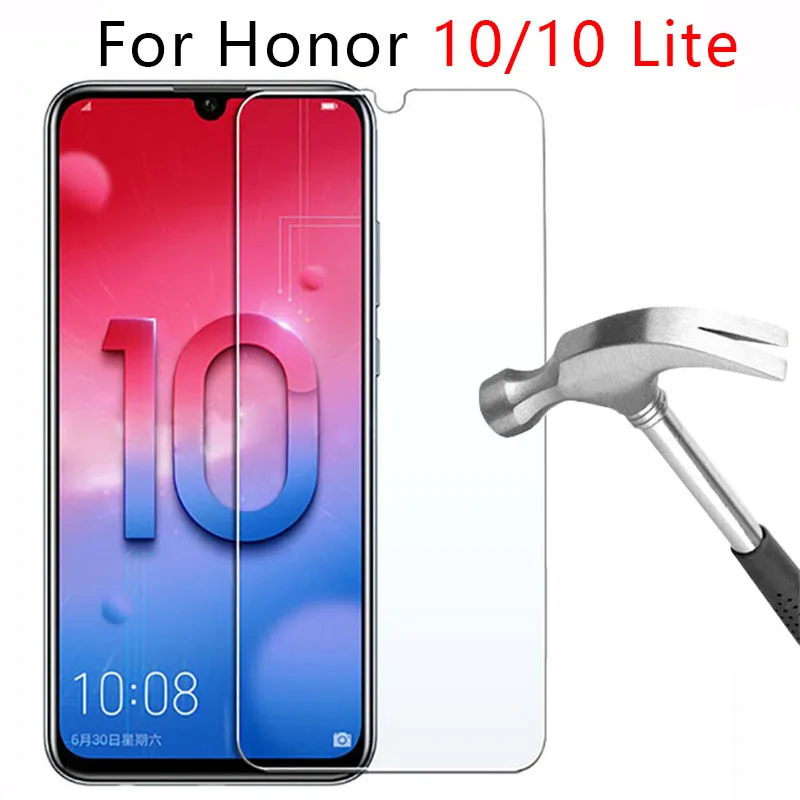 Чехол для Honor 10 Lite Защитное стекло Huawei закаленное полное покрытие защита экрана