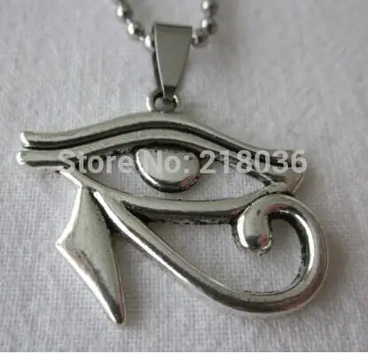 Глазом Подвески Колье Воротник шариковая цепь старинные серебряные Подарок